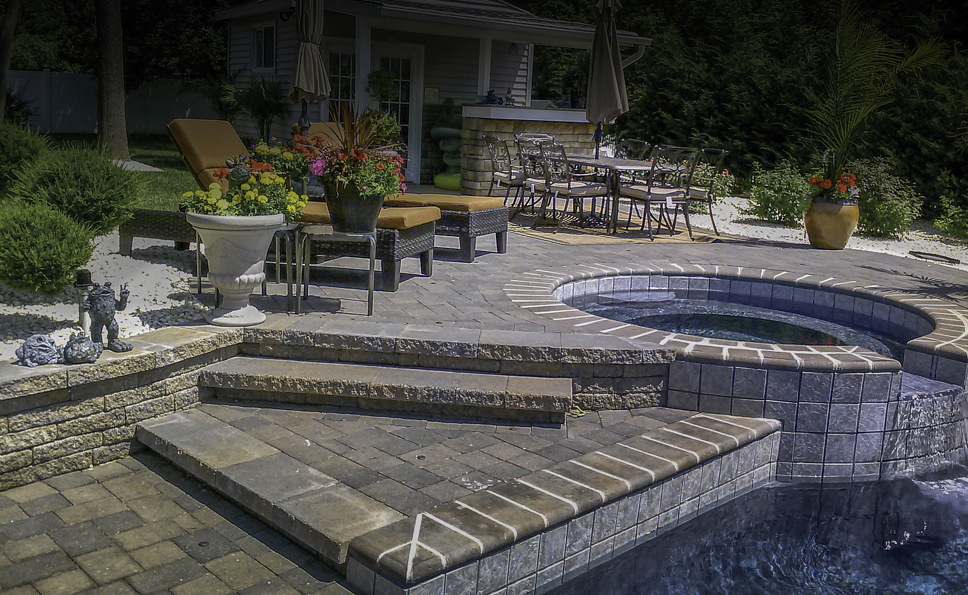 paver pool deck project
